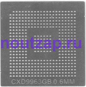 Трафарет для микросхемы CXD9963GB